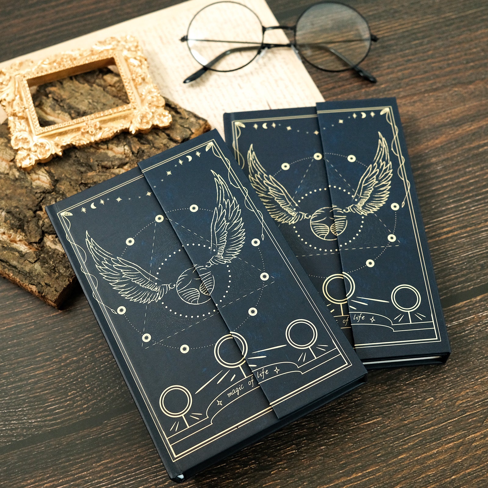 Wholesale Magic Snitch Series Retro Printed Hard Cover Magnetic Notebook